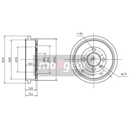 TAMBOUR DE FREIN VW ARRIÈRE...