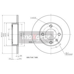 BRAKE DISC. VW REAR POLO...