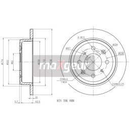 BRAKE DISC. HONDA REAR...