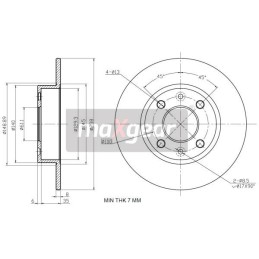 BRAKE DISC. RENAULT FRONT...