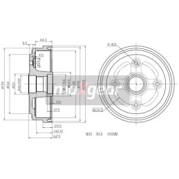 DAEWOO REAR TICO BRAKE DRUM...