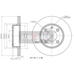 BRAKE DISC. VW SKODA FRONT...