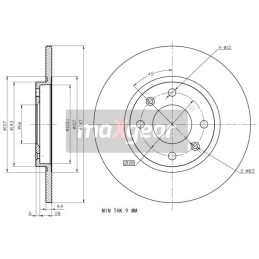 BRAKE DISC. PEUGEOT FRONT...