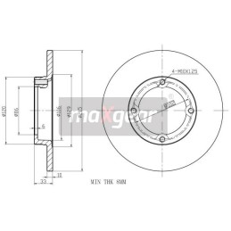 BRAKE DISC. DAEWOO FRONT...