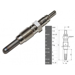 GLOW PLUG FIAT DOBLO 00 1.9...