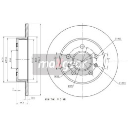 BRAKE DISC. RENAULT REAR...